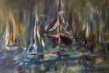 Painting titled "From the Deep" by Khrystyna Kozyuk, Original Artwork, Oil