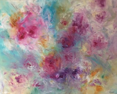 Painting titled "Frequency of Love" by Khrystyna Kozyuk, Original Artwork, Oil