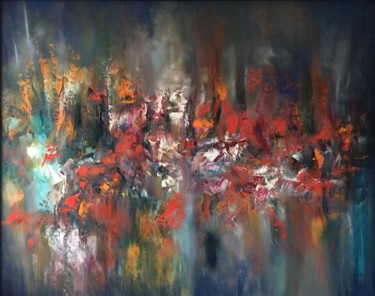 Malerei mit dem Titel "Parallel World" von Khrystyna Kozyuk, Original-Kunstwerk, Öl