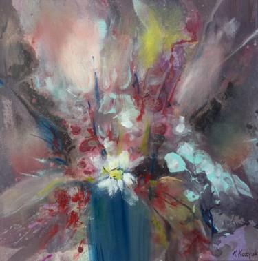 Peinture intitulée "Evening Bouquet" par Khrystyna Kozyuk, Œuvre d'art originale, Acrylique