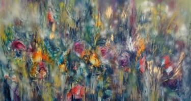 Painting titled "Color Field" by Khrystyna Kozyuk, Original Artwork, Oil
