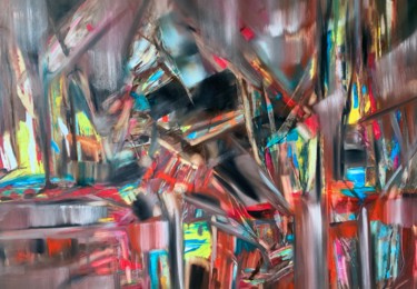 Malerei mit dem Titel "Dancing in the Color" von Khrystyna Kozyuk, Original-Kunstwerk, Öl