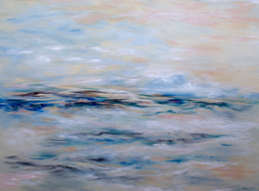 Peinture intitulée "Whitesand Dunes" par Khrystyna Kozyuk, Œuvre d'art originale, Acrylique