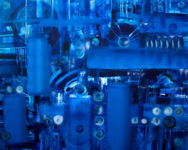 "Blue Engineering" başlıklı Tablo Khrystyna Kozyuk tarafından, Orijinal sanat, Akrilik