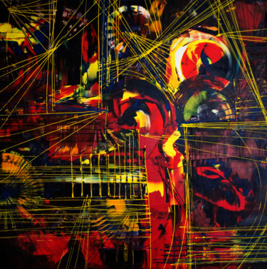 Painting titled "Color Dance" by Khrystyna Kozyuk, Original Artwork, Acrylic