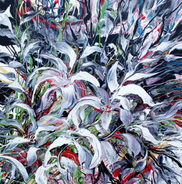 Painting titled "Spring Blooms" by Khrystyna Kozyuk, Original Artwork, Acrylic