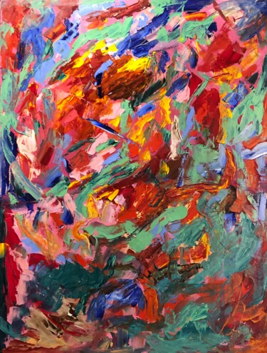 Peinture intitulée "Танец с быком (Испа…" par Kseniia Sher Kseniya Scher, Œuvre d'art originale, Huile Monté sur Châssis en…