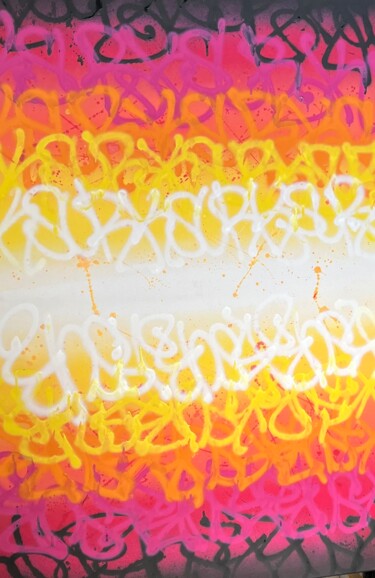 Pintura intitulada "Sunset" por K.Sur, Obras de arte originais, Tinta spray