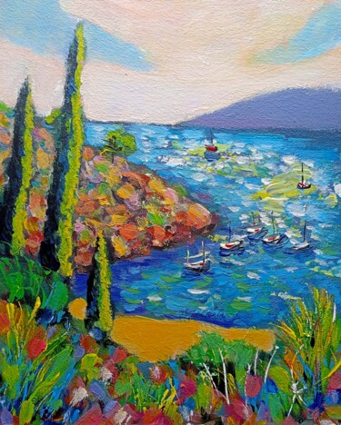 Song of the sea Painting titled "Song of the sea" by Ksenia Tsyganyuk, Original Art, Acrylic