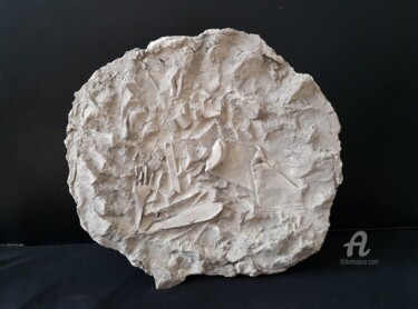 Sculpture titled "Fossilization 3" by Kristiyan Zheynov, Original Artwork, Mixed Media