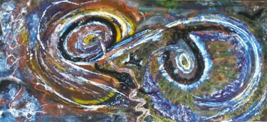 Pintura intitulada "O observável" por Calex, Obras de arte originais, Óleo