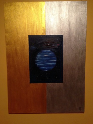 Painting titled "Planet" by Kaan Turksoy, Original Artwork, Acrylic