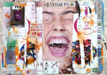 Collages intitulée "Amaze-me.jpg" par Catherine Vidal-Borthayre, Œuvre d'art originale