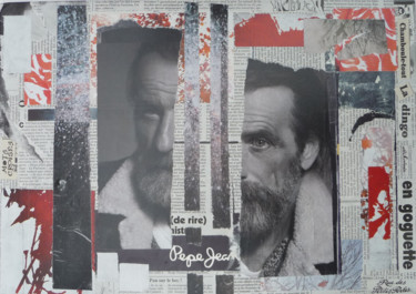 Collages titled "Pep Jean.jpg" by Catherine Vidal-Borthayre, Original Artwork