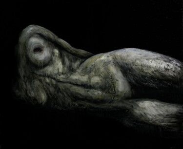 Картина под названием "Scar" - Kacper Piskorowski, Подлинное произведение искусства, Масло