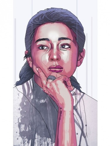 Arts numériques intitulée "Gong Li, Draw.jpg" par Kada, Œuvre d'art originale