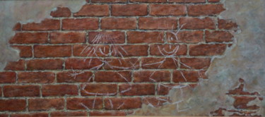 Peinture intitulée "Wspomnienie z dziec…" par Kazimiera Dymek, Œuvre d'art originale, Huile Monté sur Panneau de bois