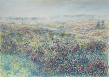 Malerei mit dem Titel "Moor" von Kazimiera Dymek, Original-Kunstwerk, Öl