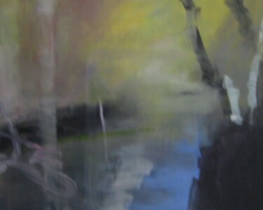 Peinture intitulée "Fog on the river ed…" par Kae-He Zöllner, Œuvre d'art originale, Huile