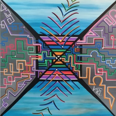 Enseigner, c'est Libérer! Peinture intitulée "Enseigner, c'est Li…" par Kaël, Œuvre d'art originale, Acrylique Monté sur Châssis en bois