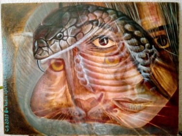 Картина под названием "Bu kadın" - G.B., Подлинное произведение искусства, Масло