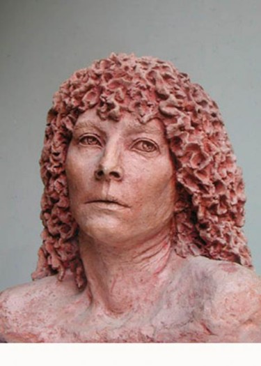Sculpture intitulée "Marie" par Kainou, Œuvre d'art originale, Terre cuite