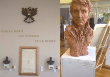 Sculpture intitulée "Joseph Fourier" par Kainou, Œuvre d'art originale, Terre cuite