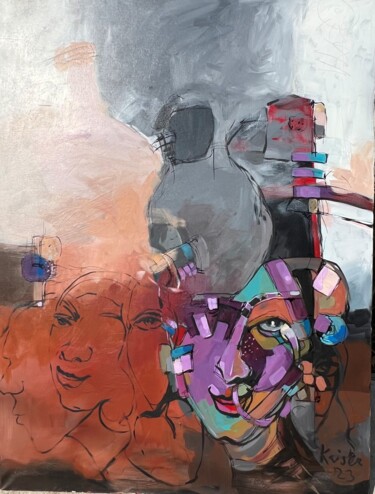 Peinture intitulée "Inclusion #NYC" par Kaiser Kamal, Œuvre d'art originale, Acrylique
