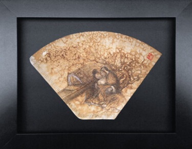 Pintura intitulada "Filtres à café ( #1…" por Kaixuan Feng, Obras de arte originais, Tinta Montado em Cartão
