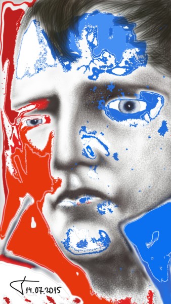 Grafika cyfrowa / sztuka generowana cyfrowo zatytułowany „Napoléon” autorstwa Kakha Kolkhi, Oryginalna praca, Malarstwo cyfr…
