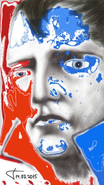 Napoléon Arts numériques intitulée "Napoléon" par Kakha Kolkhi, Œuvre d'art originale, Peinture numérique