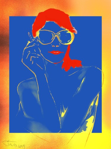 Digital Arts με τίτλο "Pop-Art #1" από Kakha Kolkhi, Αυθεντικά έργα τέχνης, Ψηφιακή ζωγραφική