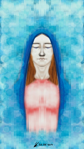 Digitale Kunst mit dem Titel "Le transfiguration…" von Kakha Kolkhi, Original-Kunstwerk, Digitale Malerei