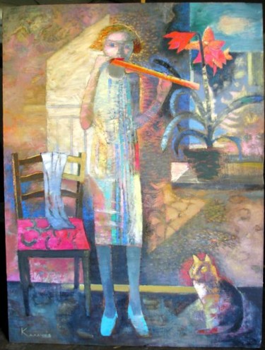 Painting titled "When blossoms" by Sergei Kalachev, Original Artwork