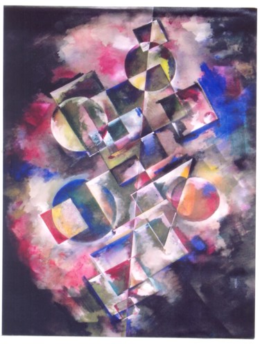 Painting titled "abstract art work" by Kalash Trader, Original Artwork, Acrylic