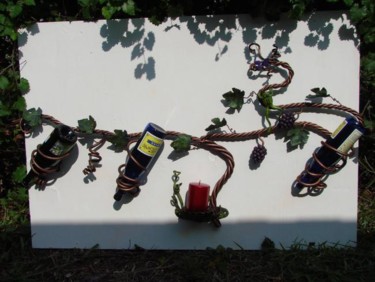Sculpture titled "Walk in the vinyard" by Steven Kalb, Original Artwork, Metals