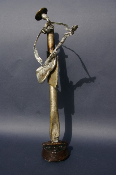 Sculpture titled "Musicien" by Kalizae, Original Artwork, Aluminium