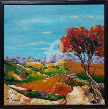 Painting titled "Caminada 2" by Pascale Corones, Original Artwork, Acrylic