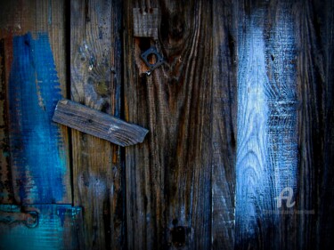 Photographie intitulée "Bleu/blanc" par Kam Bendi, Œuvre d'art originale, Photographie numérique