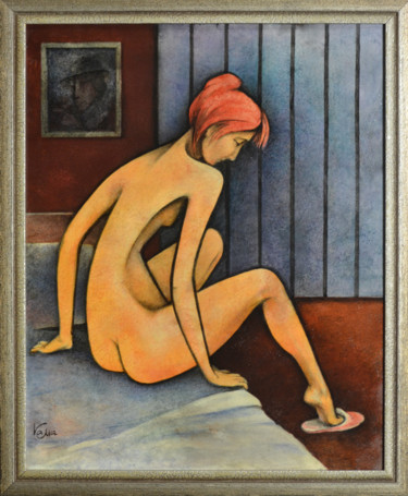 Painting titled "Начало" by Kama, Original Artwork, Other