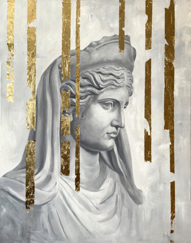 Painting titled "Greek series 2" by Dar A Kamaeva, Original Artwork, Oil