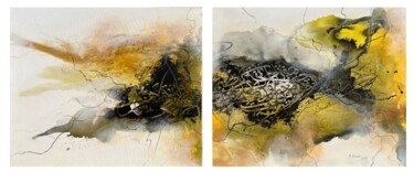 Peinture intitulée "Free letters 11" par Abdelkader Kamal, Œuvre d'art originale, Acrylique