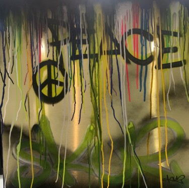 Malerei mit dem Titel "My peace" von Kamel Sahli, Original-Kunstwerk, Acryl