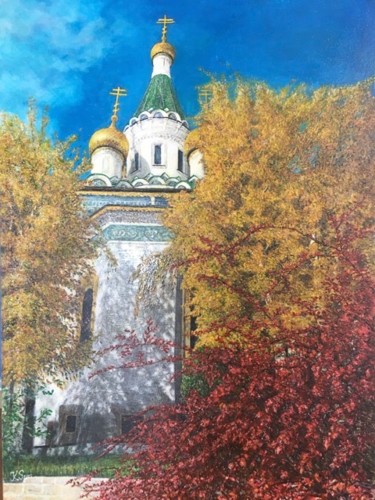 Painting titled "St.Nikolai-Sofia" by Kami Spasova, Original Artwork, Oil