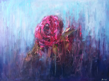 Malarstwo zatytułowany „rose” autorstwa Kamila Kretus, Oryginalna praca, Olej