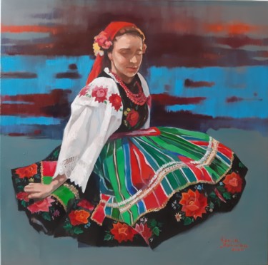 Painting titled "ŁOWICZ" by Kamila Matkowska, Original Artwork, Oil