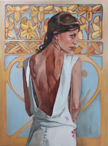 Pintura intitulada "Judith" por Kamila Matkowska, Obras de arte originais, Óleo Montado em Armação em madeira