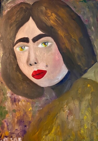 Painting titled "Astrid" by Kamila Polak, Original Artwork, Oil
