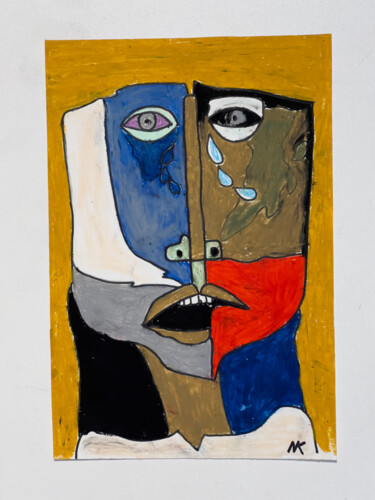 Картина под названием "Крик души" - Камила Сидикова, Подлинное произведение искусства, Мел