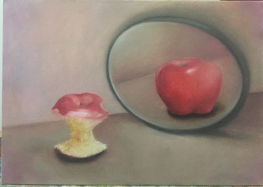 Картина под названием "apple reflection" - Kamilia, Подлинное произведение искусства, Масло